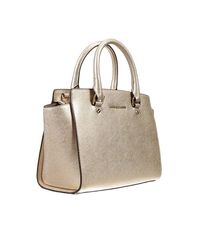 Michael Kors | Metallic Savannah Gold Large Tote Bag | Lyst