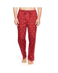 Polo Ralph Lauren | Red Allover Pony Sleep Pant for Men | Lyst