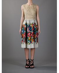 gabbana dolce lace floral dress