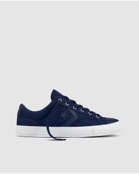 Converse Star Player Navy Blue Canvas Trainers for men