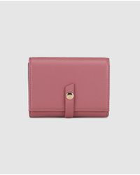 El Corte Inglés Wo Pink Wallet With Clasp Fastening