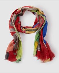 El Corte Inglés Multicoloured Floral Print Cotton Foulard