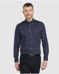 Lauren by Ralph Lauren Regular-fit Blue Printed Shirt for men