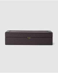 El Corte Inglés Dark Brown Watch Box With A Window On Lid for men