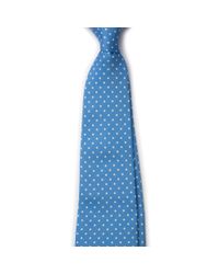 Emmett London - Sky Blue Dot Tie for Men - Lyst