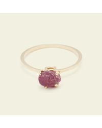 Erica Weiner - Red Raw Ruby Ring - Lyst