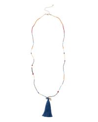 Cara Couture | Blue Tassel Necklace | Lyst