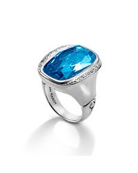 John Hardy | Blue Large Octagon Ring | Lyst
