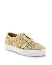 Robert Clergerie | Natural Teba Raffia Sneakers | Lyst
