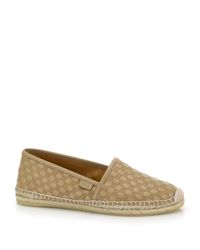 Gucci | Beige Pilar Embossed-Leather Espadrilles | Lyst