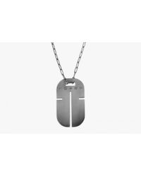 Tateossian | Metallic Gunmetal Iconic Cross Id Pendant for Men | Lyst