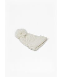 French Connection | Natural Molly Slouchy Beanie | Lyst
