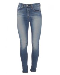 Rag & Bone | Blue Justine High Rise Skinny Jean | Lyst