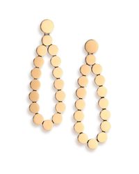 John Hardy | Metallic Dot 18k Yellow Gold & Sterling Silver Teardrop Earrings | Lyst