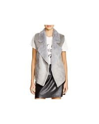 French Connection | Silver Winter Rhonda Faux Shearling Vest | Lyst