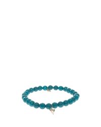 Sydney Evan | Blue Triangle Charm Bracelet | Lyst