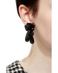 Simone Rocha | Black Glass Beaded Earrings | Lyst