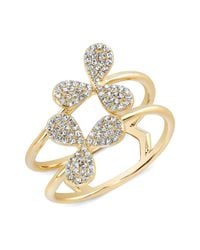 Anne Sisteron - Metallic 14kt Yellow Gold Diamond Daisy Ring - Lyst