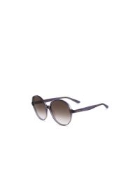 Valentino | Gray Oversized Round Sunglasses | Lyst