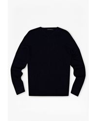 French Connection | Blue Spring Rib V-neck Jumper | Lyst