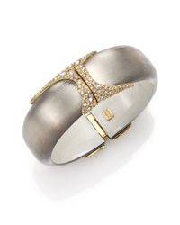 Alexis Bittar | Metallic Desert Jasmine Lucite & Crystal Bangle Bracelet | Lyst