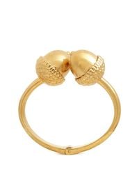 Alexander McQueen | Metallic Double Acorn Brass Bracelet | Lyst
