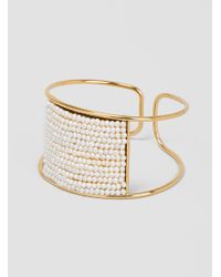 Medecine Douce - Metallic Knit Maxi Bangle Gilded Brass - Lyst
