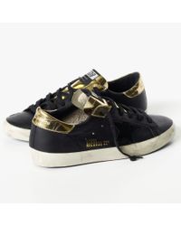 James Perse Black Golden Goose Superstar Sneaker - Mens for men