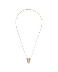 Pamela Love | Metallic 'arrowhead' Diamond Pavé Opal 18k Gold Necklace | Lyst