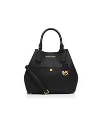 MICHAEL Michael Kors | Black Greenwich Large Grab Bag Satchel | Lyst