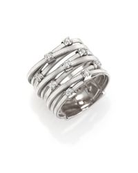 Marco Bicego | Metallic Goa Diamond & 18k White Gold Nine-strand Ring | Lyst