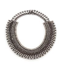 DANNIJO | Metallic Olivia Crystal Mixed Collar Necklace | Lyst