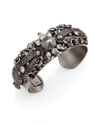 DANNIJO | Metallic Locklyn Crystal Cuff Bracelet | Lyst