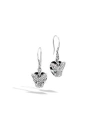 John Hardy | Metallic Legends Macan French Wire Earrings | Lyst