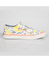 Paul Smith | Women'S White Palette Floral Print 'Balfour' Trainers | Lyst