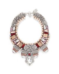 Assad Mounser | Multicolor 'Garland' Mineral Gem Collar Necklace | Lyst