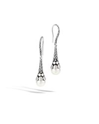 John Hardy | White Dot Earrings | Lyst