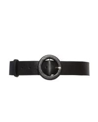 Alice + Olivia | Black Round Buckle Belt | Lyst
