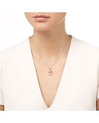 Monica Vinader | White Diva Mini Circle Pendant | Lyst