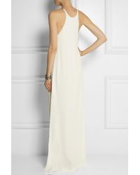 Calvin Klein Jarvis Crepe Maxi Dress in White - Lyst