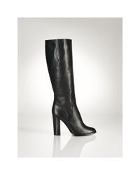 Polo Ralph Lauren | Black Damara Leather Boot | Lyst