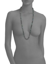 Lena Skadegard | Multicolor Sola Labradorite & 18k Yellow Gold Beaded Strand Necklace | Lyst