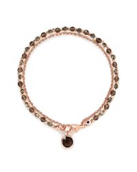 Astley Clarke | Gray Prosperity 18k Rose Gold Pyrite Friendship Bracelet - Energy Prosperity | Lyst