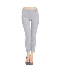 Manila Grace | Gray Trouser Chino Wool | Lyst