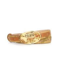 Alviero Martini 1A Classe | Natural Geo Classic - Women's Geo Print Belt | Lyst