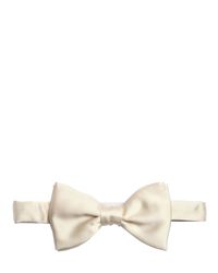 Lanvin | White New Alber Silk Satin Bow Tie for Men | Lyst