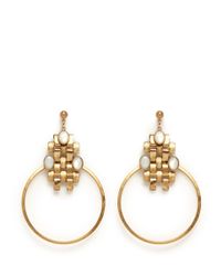 Ela Stone | Metallic Nicole Chain Loop Earrings | Lyst