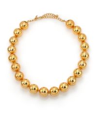 Kenneth Jay Lane | Metallic Beaded Strand Necklace | Lyst