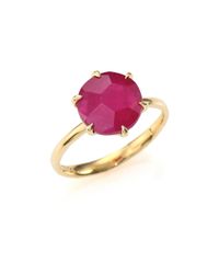 Ippolita | Pink Rock Candy Ruby & 18k Yellow Gold Ring | Lyst