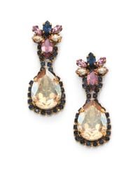 Erickson Beamon | Metallic Happily Ever After Crystal Teardrop Earrings | Lyst